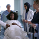 Finch, at right, in an episode of Grey’s Anatomy that she wrote.